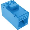 InLine Keystone RJ45 konektor samica, netienený, Cat.6A, balenie 8 ks, modrý