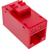 InLine Keystone RJ45 konektor samica, netienený, Cat.6A, balenie 8 ks, červený