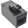 InLine Keystone RJ45 konektor samica, netienený, Cat.6A, balenie 8 ks, čierny
