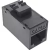 InLine Keystone RJ45 konektor samica, netienený, Cat.6A, balenie 8 ks, čierny