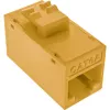 InLine Keystone RJ45 konektor samica, netienený, Cat.6A, balenie 8 ks, žltý