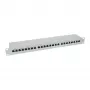 InLine Patch Panel Cat.6 24 portov 19 palcov 1HE svetlosivý RAL7035