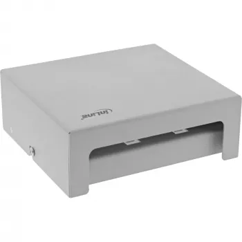 InLine Desktop konsolidačný bod box 6x Keystone RJ45, kov, RAL7035