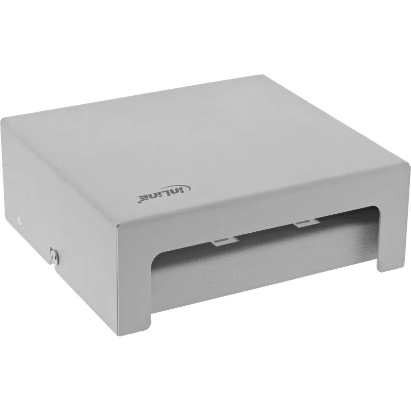 InLine Desktop konsolidačný bod box 6x Keystone RJ45, kov, RAL7035