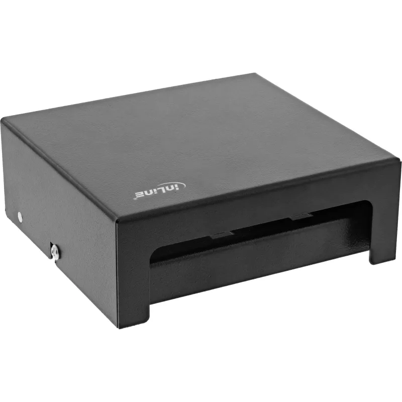 InLine Desktop konsolidačný bod box 6x Keystone RJ45, kov, čierny RAL9005