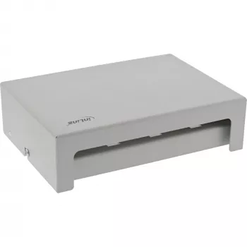 InLine Desktop konsolidačný bod box 8x Keystone RJ45, kov, RAL7035