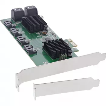InLine rozhranie karta, 8x SATA 6Gb/s radič, PCIe 2.0 (PCI Express)