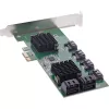 InLine rozhranie karta, 8x SATA 6Gb/s radič, PCIe 2.0 (PCI Express)