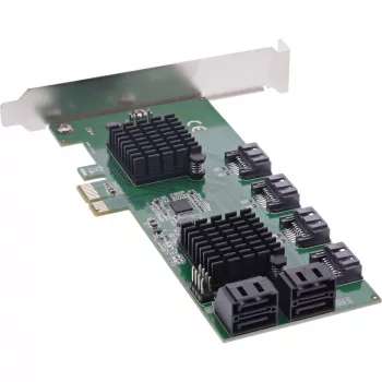 InLine rozhranie karta, 8x SATA 6Gb/s radič, PCIe 2.0 (PCI Express)