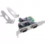 InLine rozhranie karta 2x sériový 9 pin PCIe PCI-Express konektor samec