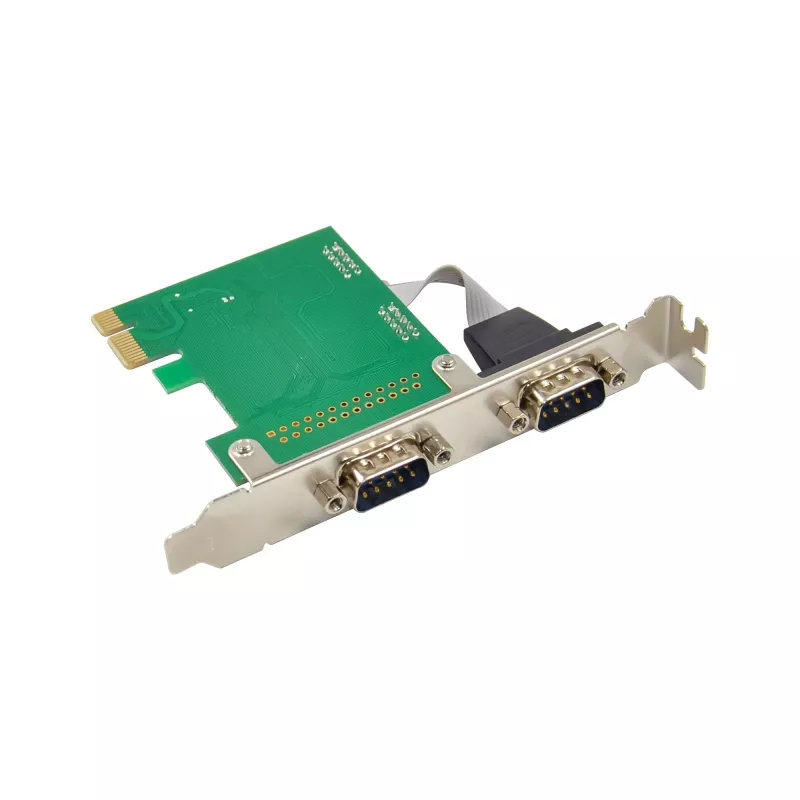 InLine rozhranie karta 2x sériový 9 pin PCIe PCI-Express konektor samec