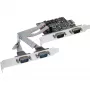 InLine rozhranie karta 4 porty sériový 9 pin PCIe PCI-Express 76623C