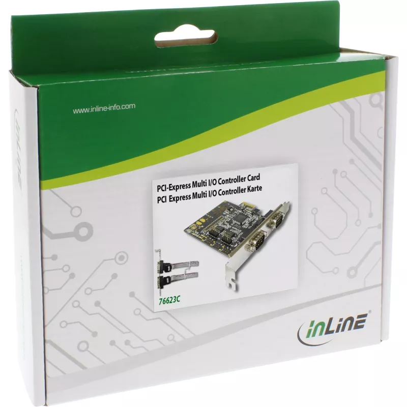 InLine rozhranie karta 4 porty sériový 9 pin PCIe PCI-Express 76623C