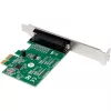Interný paralelný adaptér InLine 76625E PCIe konektor samec WCH CH382L