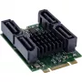 InLine 76660U interná SATA rozhranie karta M.2 na SATA 6 Gbit/s