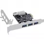InLine 76662D rozhranie karta/adaptér Interný Molex 4-pin, USB 3.2 Gen 1 (3.1 Gen 1)