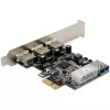 InLine 76662D rozhranie karta/adaptér Interný Molex 4-pin, USB 3.2 Gen 1 (3.1 Gen 1)