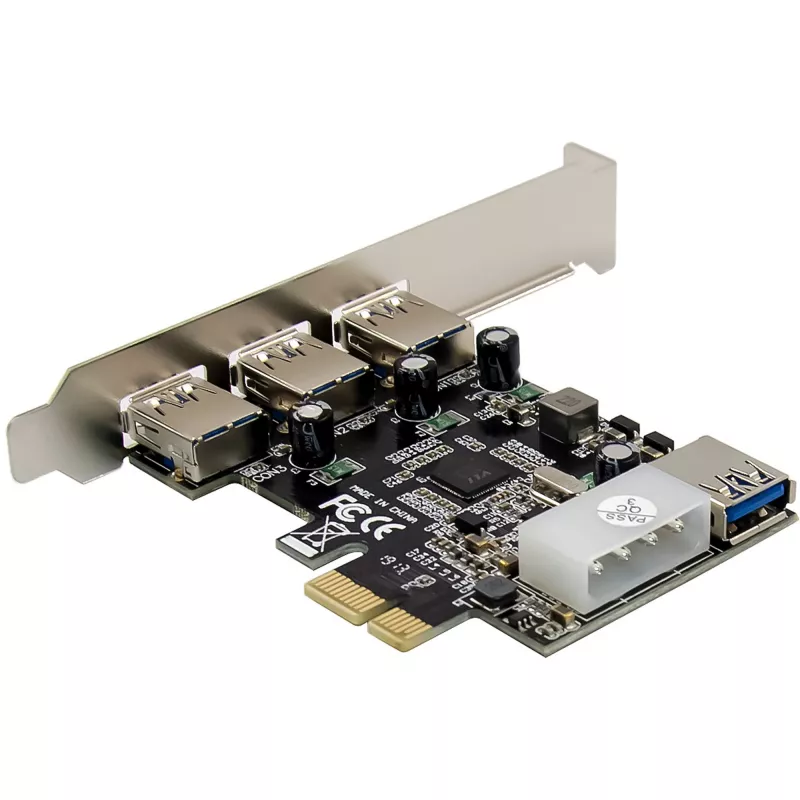 InLine 76662D rozhranie karta/adaptér Interný Molex 4-pin, USB 3.2 Gen 1 (3.1 Gen 1)