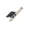 InLine 2+2 porty USB 3.2 Gen.1 host kontrolér, PCIe, so SATA napájaním + LP kryt