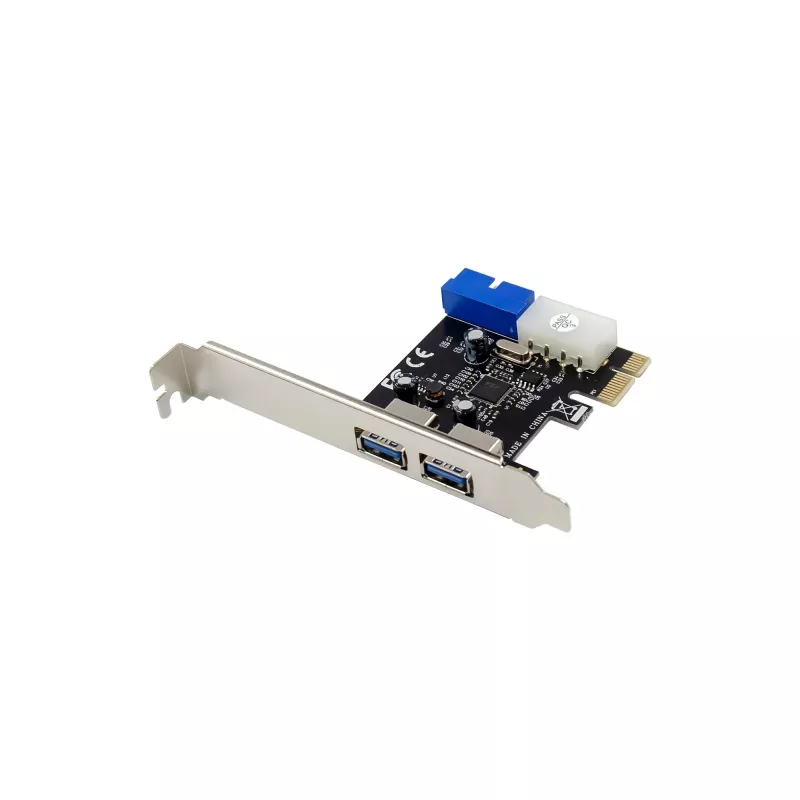 InLine 2+2 porty USB 3.2 Gen.1 host kontrolér, PCIe, so SATA napájaním + LP kryt