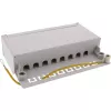 InLine patch panel Cat.6A na stôl/stenu 8 portov svetlosivý RAL7035