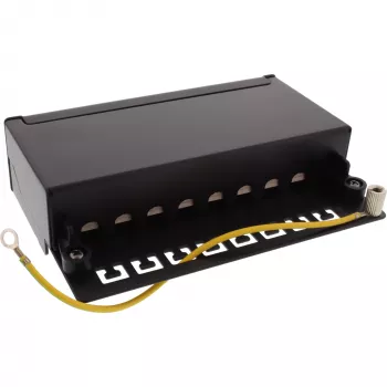 InLine patch panel Cat.6A na stôl/stenu 8 portov čierny RAL9005