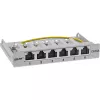 InLine Patchpanel Kat.6A 0,5HE 6-port, stolový/na stenu/na lištu, sivá s ochranou proti prachu