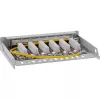InLine Patchpanel Kat.6A 0,5HE 6-port, stolový/na stenu/na lištu, sivá s ochranou proti prachu