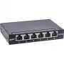 InLine patch panel Cat.6A 0,5U 6-portový, na stôl/stenu/lištu, čierny s ochranou proti prachu