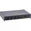 InLine patch panel Cat.6A 0,5U 6-portový, na stôl/stenu/lištu, čierny s ochranou proti prachu