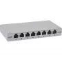 InLine Patchpanel Cat.6A 0,5HE 8-port, stolový/na stenu/na lištu, sivá, ochrana proti prachu