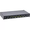 InLine patch panel Cat.6A 0,5U 8-portový, na stôl/stenu/lištu, čierny, ochrana proti prachu