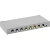 InLine Patchpanel Cat.6A 0,5HE 8-port, stolová/na stenu montáž svetlosivá RAL7035