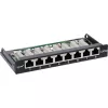 InLine Patchpanel Kat.6A 0,5HE 8-port, stolová/na stenu montáž čierna RAL9005