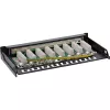 InLine Patchpanel Kat.6A 0,5HE 8-port, stolová/na stenu montáž čierna RAL9005