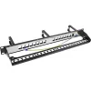 InLine patch panel Cat.6A 16-násobný 19 palcový 1U čierny