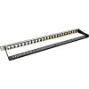 Slepý patch panel 19 palcový InLine 76824C 24 portov pre RJ45 Keystones 0,5U čierny