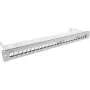 InLine prázdny patch panel s výsuvom 19 palcový 24 portov 1U svetlosivý