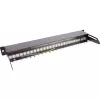 InLine prázdny patch panel výsuvný 19 palcový 24 portov 1U čierny