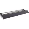 InLine prázdny patch panel výsuvný 19 palcový 24 portov 1U čierny