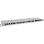 InLine 19 palcový patch panel Cat.6A 0,5U 24-portový, s ochranou proti prachu, sivý