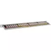 InLine 19 palcový patch panel Cat.6A 0,5U 24-portový, s ochranou proti prachu, sivý