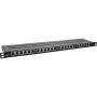 InLine 19 palcový patch panel Cat.6A 0,5U 24-portový, s ochranou proti prachu, čierny