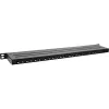 InLine 19 palcový patch panel Cat.6A 0,5U 24-portový, s ochranou proti prachu, čierny