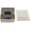 InLine zásuvka do steny Cat.6A na povrch 2x RJ45 konektor samica RAL9010 biela