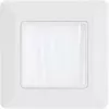 Nástenný rám s priechodkou s kefou InLine 78501 pre TV, plast, biely RAL9010, 80×80 mm