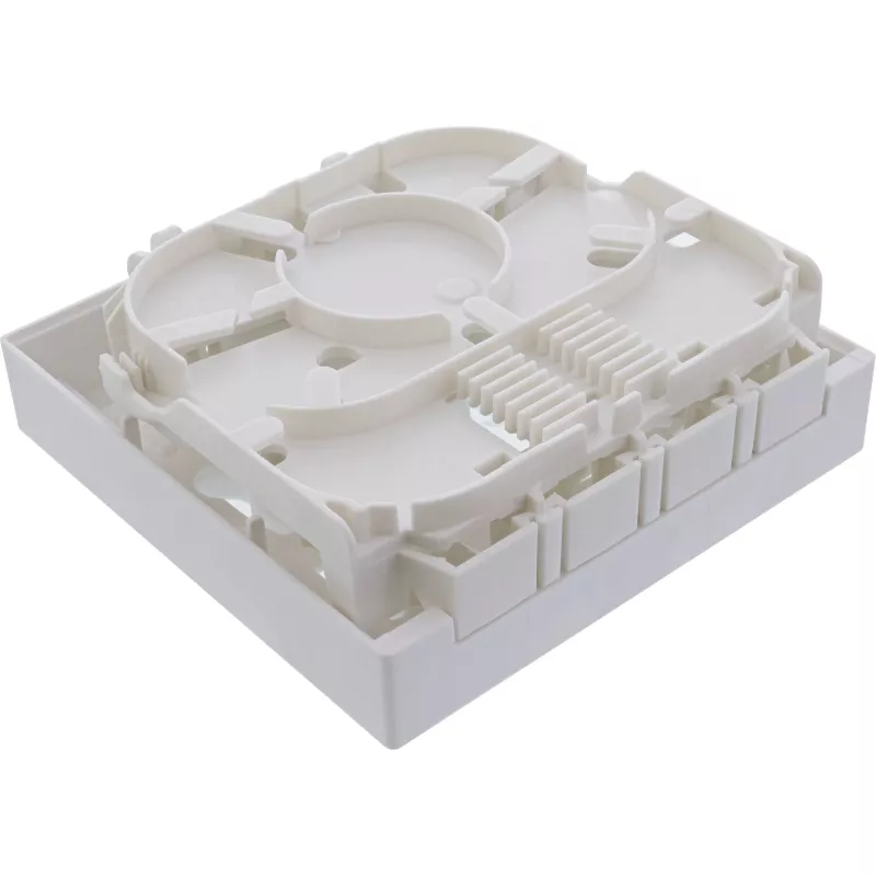 InLine Prázdna skriňa FTTH pre až 4x LC Duplex / 4x SC Simplex, biela