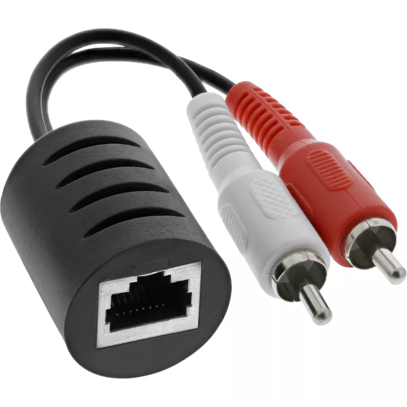 InLine RCA audio cez LAN / Ethernet / RJ45 kábel max. 50 m kompletná sada