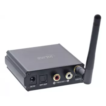 InLine Bluetooth 5.1 HiFi prijímač a USB DAC s LCD 30 m dosah