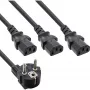 InLine B-16653B Y napájací kábel, 1x zástrčka na 3x IEC C13, 1,8 m, hromadné balenie 13 kusov